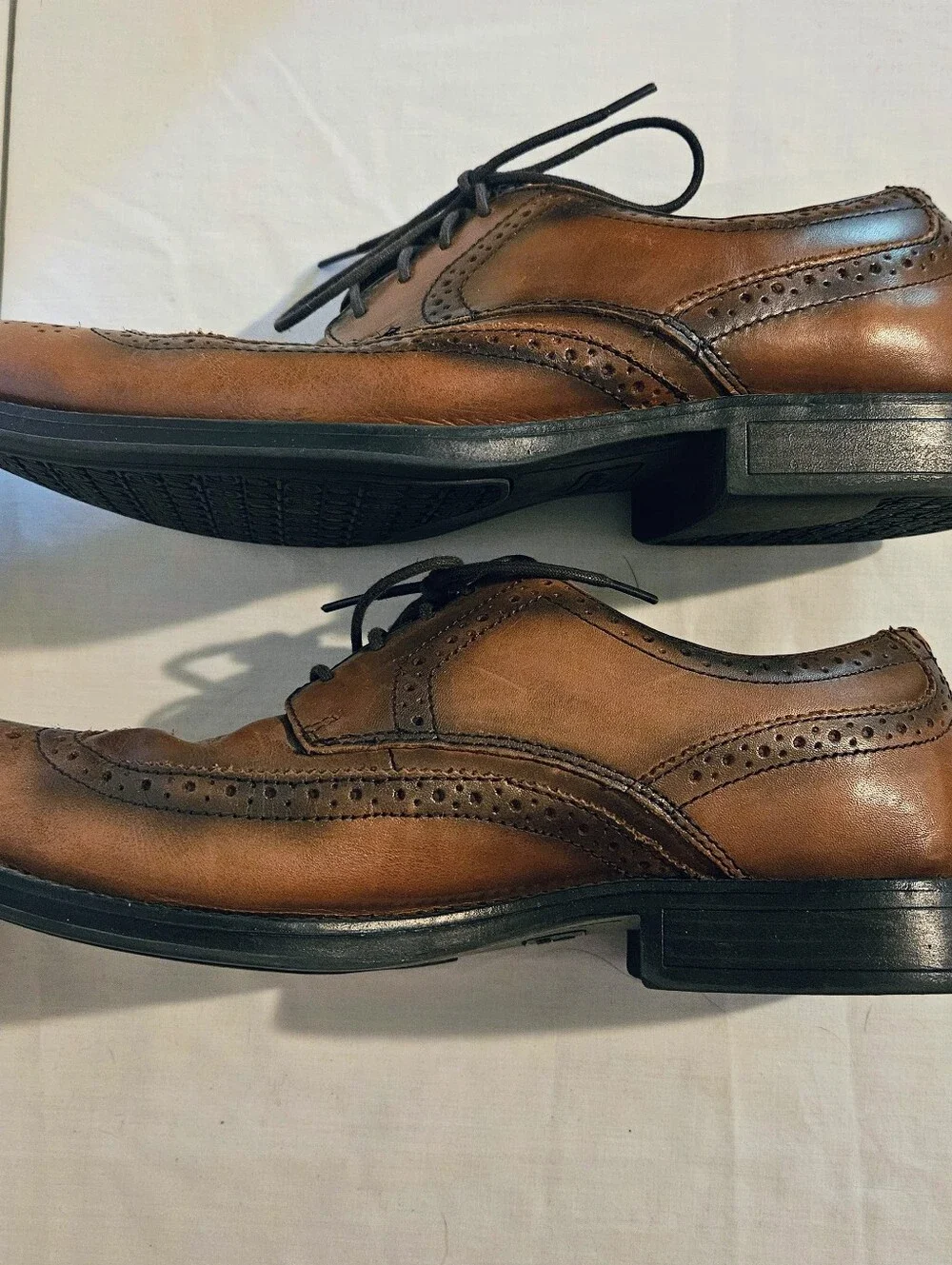 Dockers Moritz Brown Black Wingtip Oxford Dress Shoes Men's Size 9M Brogue